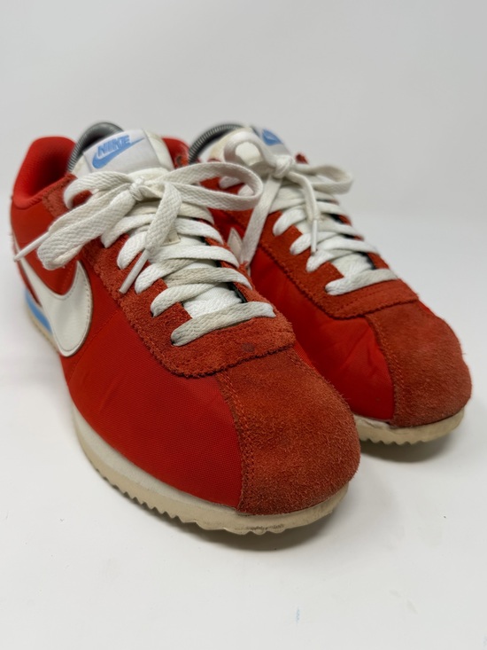 Nike Shoes - Nike womens Cortez in orange /White and blue Sz.9.5